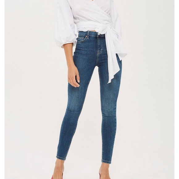 moto jamie high waist skinny jeans